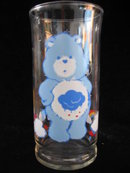 Vintage Set Of 4 Care Bear Glasses Tumblers