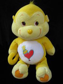 Jumbo Playful Heart Monkey Care Bear Cousin Pillow Pal 24
