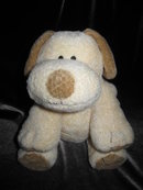 Ty Plopper The Tan & Brown Puppy Dog Pluffie Plush