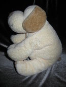 Ty Plopper The Tan & Brown Puppy Dog Pluffie Plush