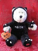 Starbucks Bearista Halloween Bear Black Cat 2002 Plush