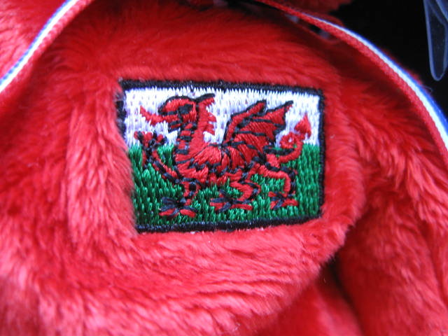 Ty WALES UK Exclusive Beanie Baby Bear