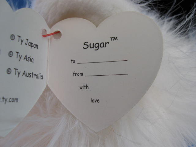 Ty Classic SUGAR The White Cat Plush