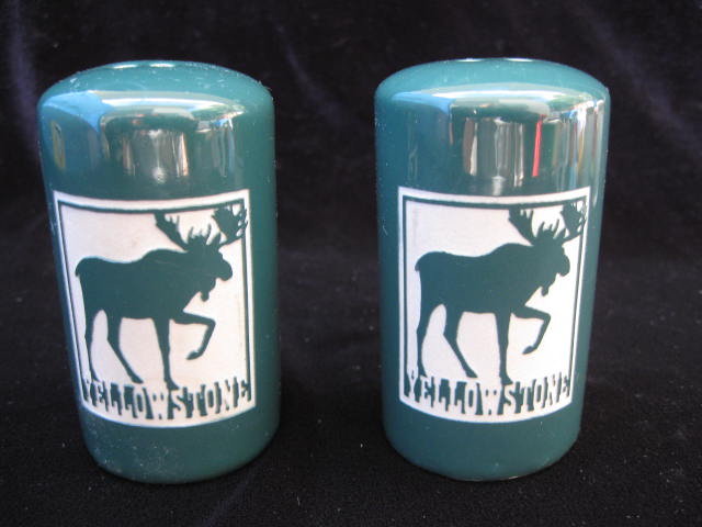 Yellowstone Souvenir Moose Salt & Pepper Shakers