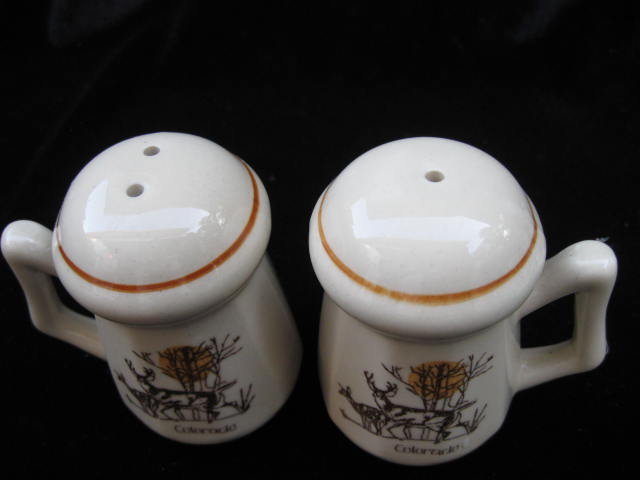 Colorado Souvenir Deer Salt & Pepper Shakers