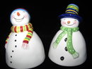 Snowman & Snowgirl Salt & Pepper Shakers