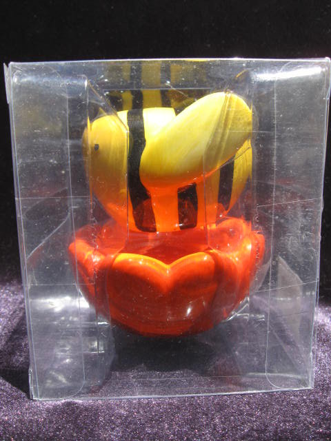 Bumble Bee And Flower Salt & Pepper Shakers In Original Box