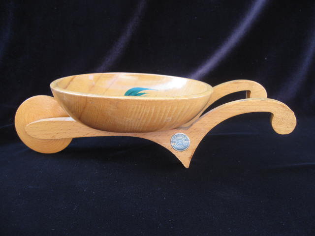 Fred Roberts Wheelbarrow With Roosters Decorative Candy Dish