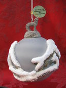 Bradford Eyes In The Shadows 3 Dimensional Wolf Christmas Tree Ornament