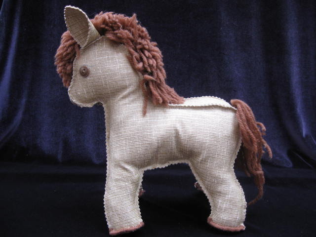 Vintage Hand Made Linoleum Horse or Pony