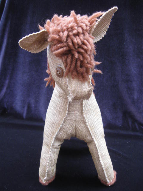 Vintage Hand Made Linoleum Horse or Pony
