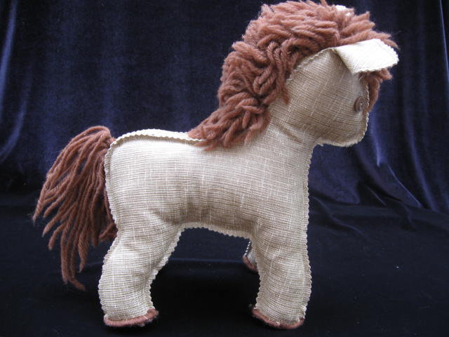 Vintage Hand Made Linoleum Horse or Pony