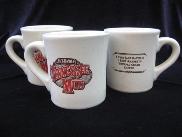 Set Of 3 Jack Daniels Tennessee Mud Mugs