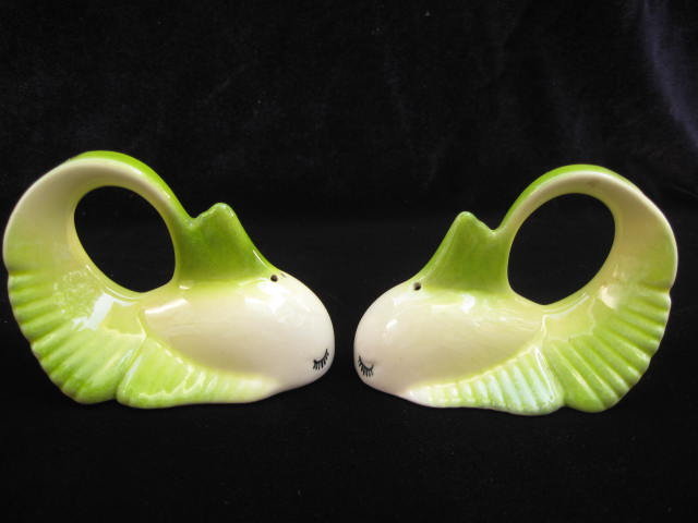 Unique Shaped Vintage Tropical Fish Salt & Pepper Shakers