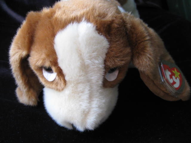 Ty Tracker The Basset Hound Puppy Dog Beanie Buddy
