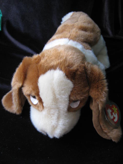 Ty Tracker The Basset Hound Puppy Dog Beanie Buddy