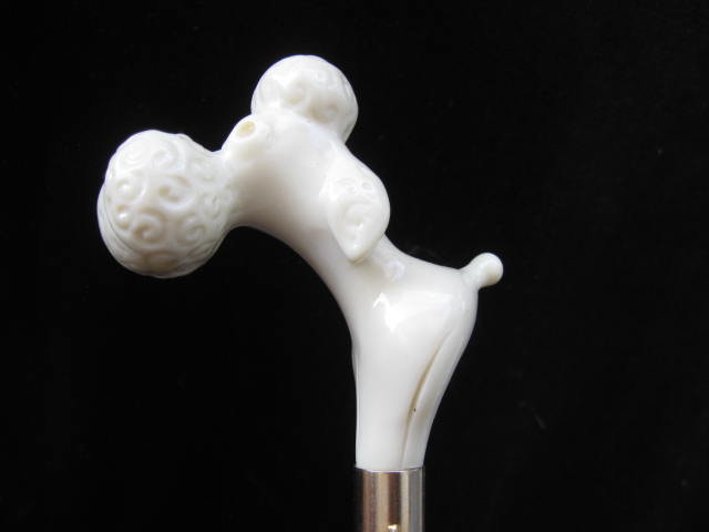 Vintage White Poodle Shoe Horn