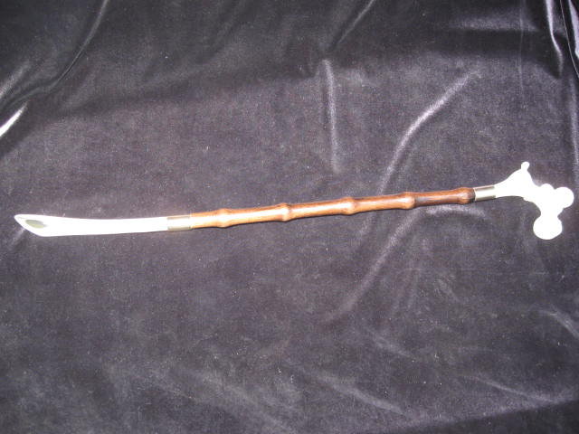 Vintage White Poodle Shoe Horn