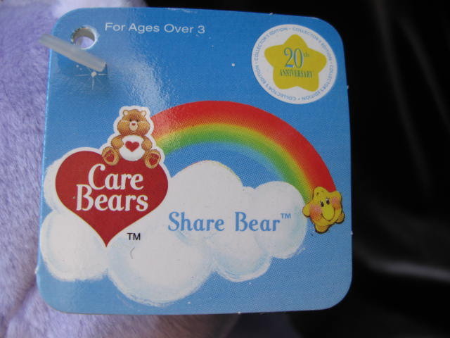 Care Bears Share Bear Care Bear 20th Anniversary Share Bear 8