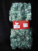 New 24 ' Vintage Velvet Green & Silver Tinsel