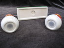 Christmas Cowboy Snowman or Snowmen With Display Stand 3 Piece Set Salt & Pepper Shakers