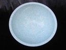 Shades of Aqua Blue - Green Brookpark Melmac Confetti Spatter Garbage Bowl