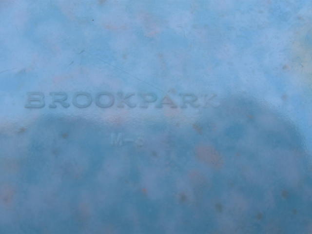 Shades of Aqua Blue - Green Brookpark Melmac Confetti Spatter Garbage Bowl