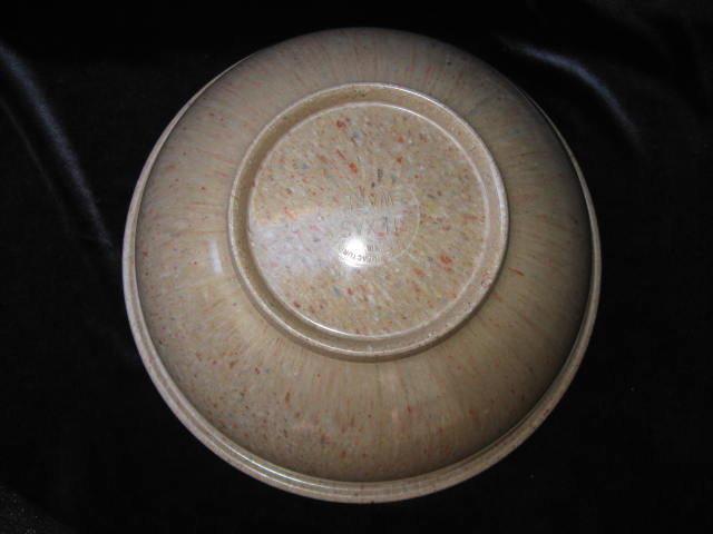 Brown TexasWare Melmac Confetti Spatter Garbage Bowl