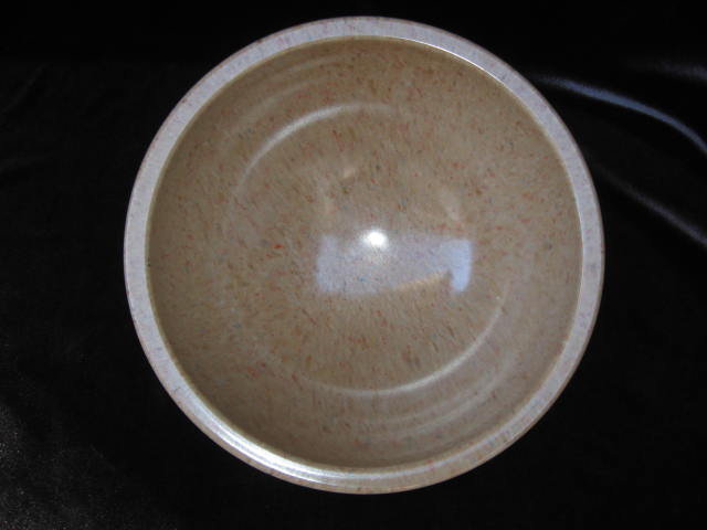 Brown TexasWare Melmac Confetti Spatter Garbage Bowl