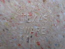 Brown TexasWare Melmac Confetti Spatter Garbage Bowl