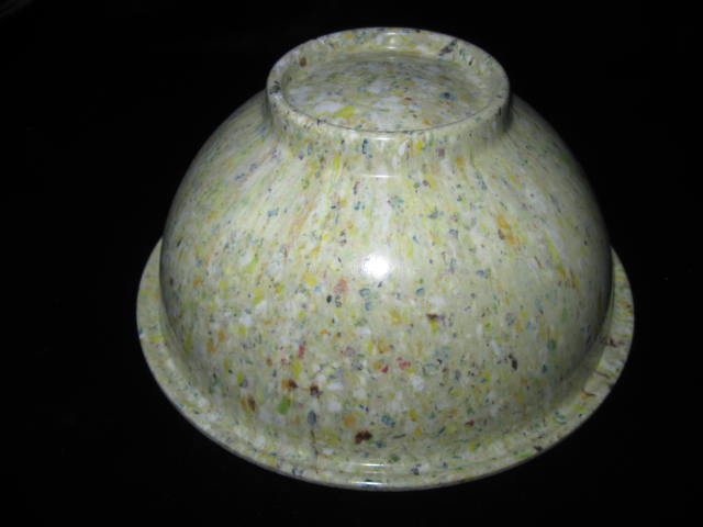 Small Green Texas Ware Melmac Confetti Spatter Garbage Bowl