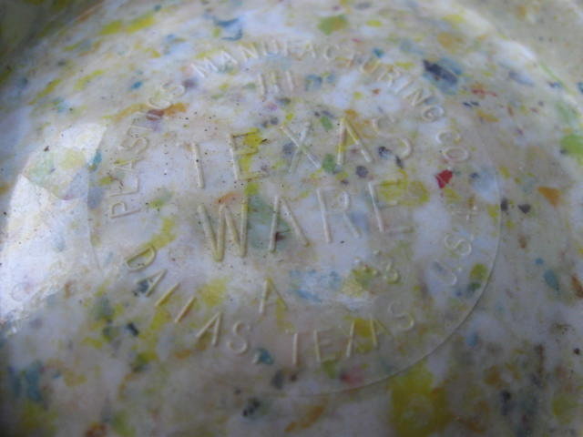 Small Green Texas Ware Melmac Confetti Spatter Garbage Bowl