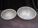 Set of 2 Gray Brookpark Melmac Confetti Spatter Garbage Bowls
