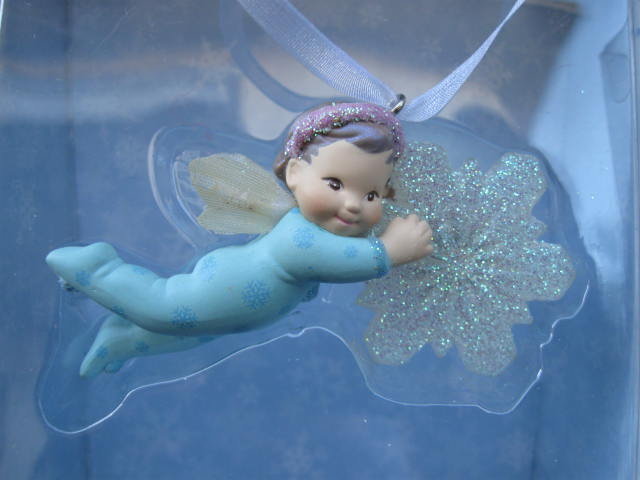 Hallmark 2002 Baby Estrella Frostlight Faeries, Too Christmas Tree Ornament
