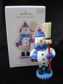 Hallmark 2009 Jolly Snowman 2nd In Noel Nutcrackers Series Christmas Tree Ornament