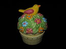 Cooks Club Bird On Flower Pot Salt & Pepper Stacking Shakers