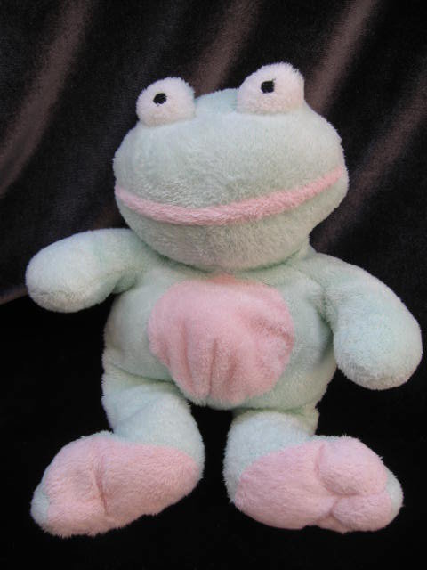 Ty Grins The Frog Retired Pluffie Pluffies