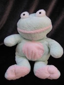Ty Grins The Frog Retired Pluffie Pluffies