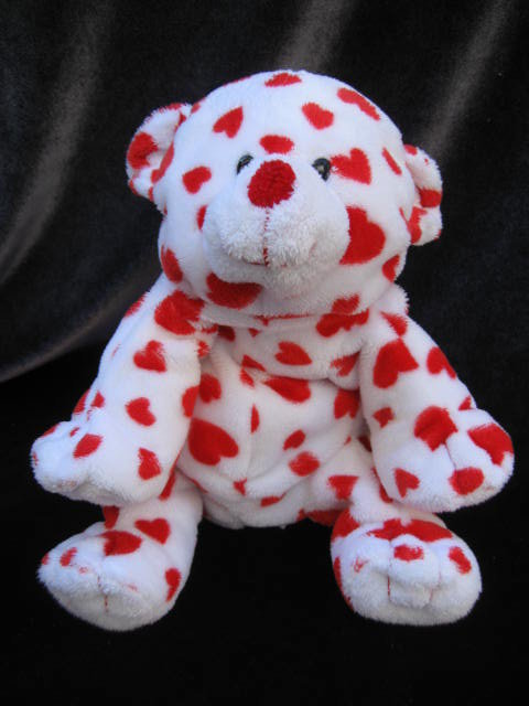 Ty Dreamsy The Bear Cub With Hearts Retired Pluffie Pluffies
