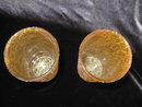 2 Gold & White Eames Era Tumblers Spaghetti String Rubber Coated Tumblers Glasses