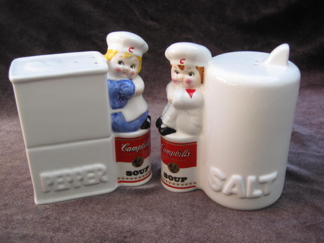 Campbell's Soup Salt & Pepper Shakers 1996 Campbells Soup Shakers