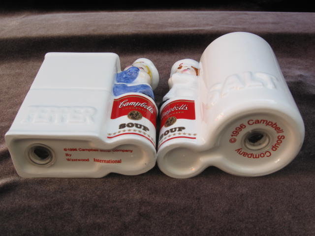 Campbell's Soup Salt & Pepper Shakers 1996 Campbells Soup Shakers