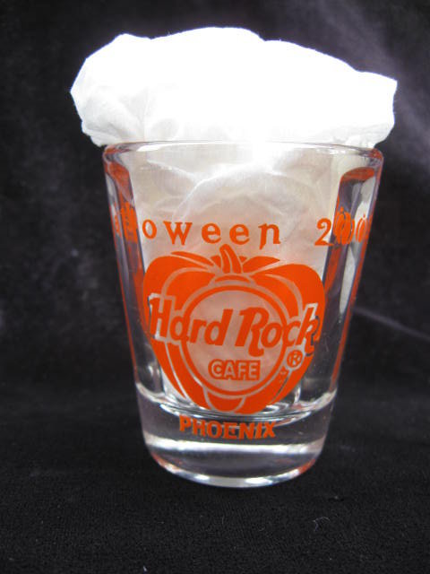Hard Rock Cafe Halloween 2002 Scareway 2 Heaven Shot Glass