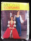 New McCall's P477 477 Misses' Italian Renaissance Medieval Juliet Halloween Costume Sewing Pattern