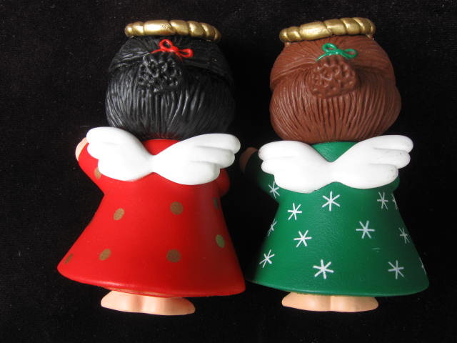 Vintage Hallmark Season Greetings Barefoot Christmas Angels Salt & Pepper Shakers