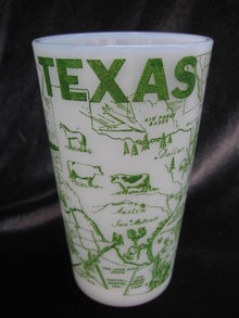 Vintage Texas Tumbler & 2 Pedestal Mugs Lot of 3