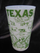 Vintage Texas Tumbler & 2 Pedestal Mugs Lot of 3