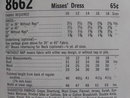 New Vintage McCall's 8662 Misses' Shift Dress Sewing Pattern 1960's