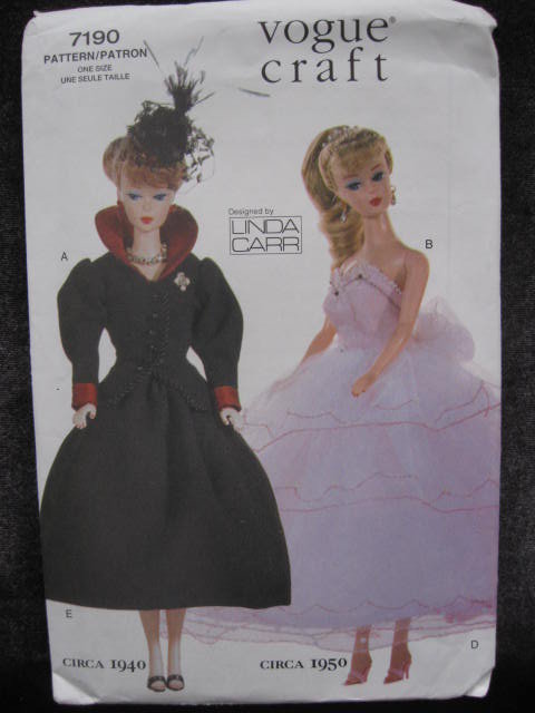 New Vogue Craft 7190 Circa 1940 & 1950 11 1/2