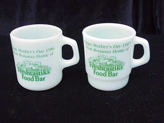 2 Bonanza Mother's Day Mugs - Advertising Restaurant Mug